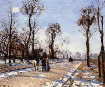 通りの冬の日差しと雪 カミーユ・ピサロ Oil Paintings